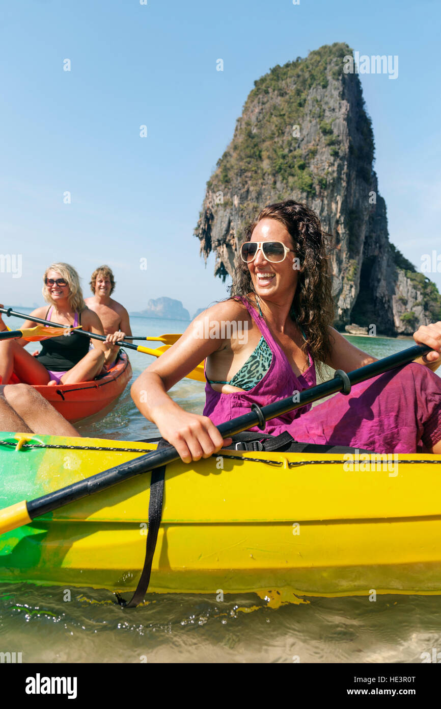 Kajak tropischen Urlaub Reise touristischen Boot-Konzept Stockfoto