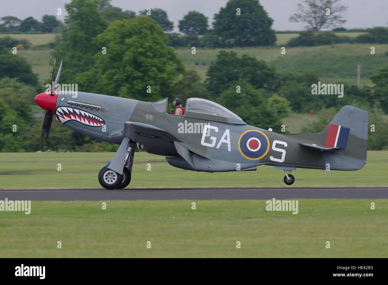 North American P-51 Mustang G-SHWN, 44-73877, KH774,at Cosford, Stockfoto