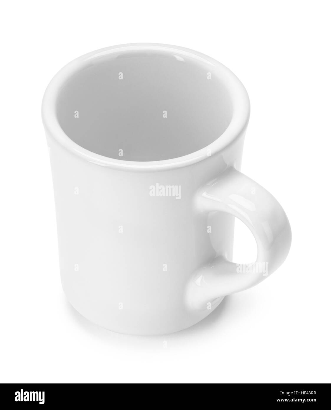 Retro-Kaffeetasse, Isolated on White Background. Stockfoto