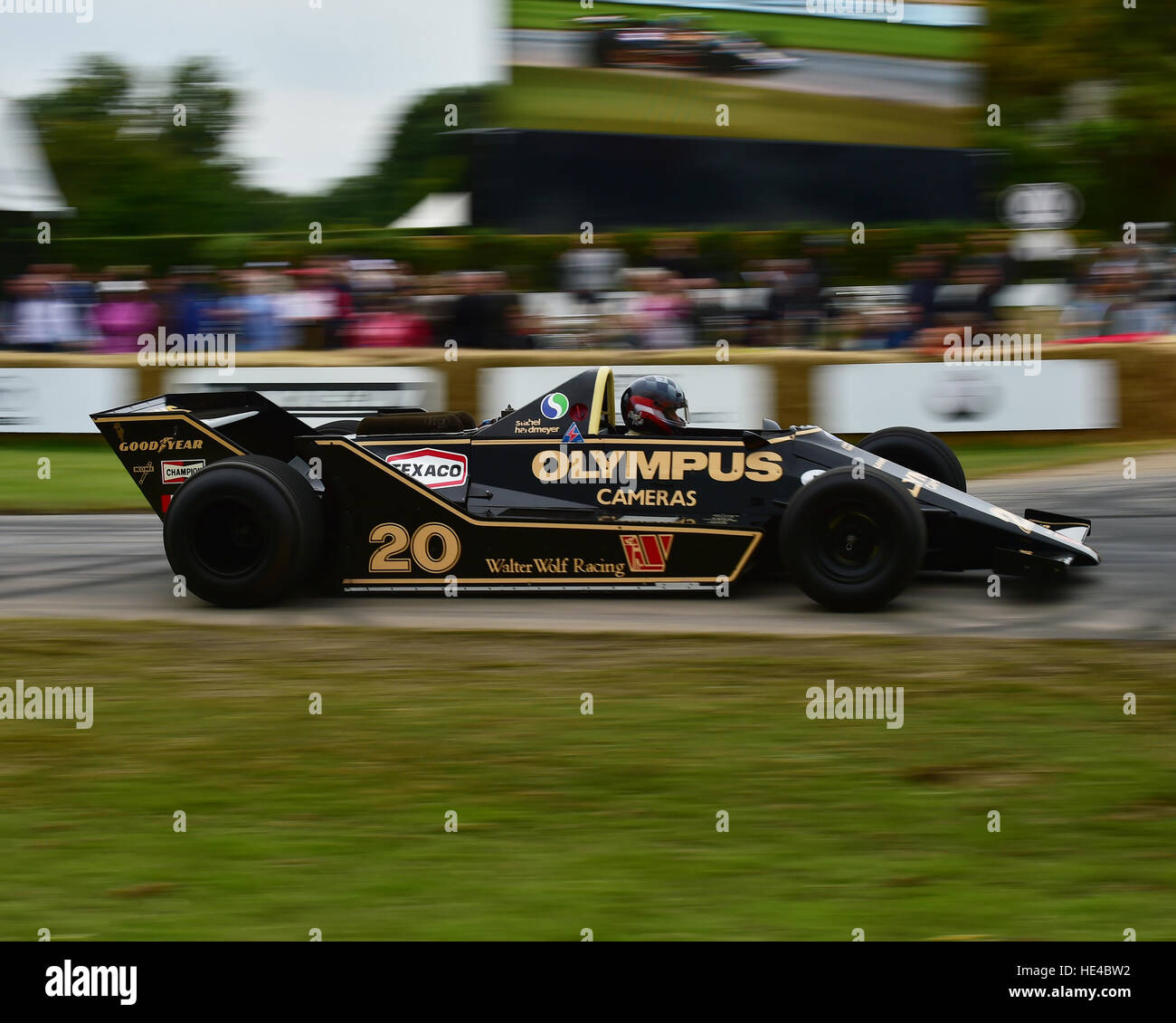 Rudolf Rami, Wolf-Cosworth WR7, James Hunt, Goodwood Festival of Speed, 2016. Autos, Autos, Unterhaltung, Festival of Speed, FoS, Full Throttle, Stockfoto