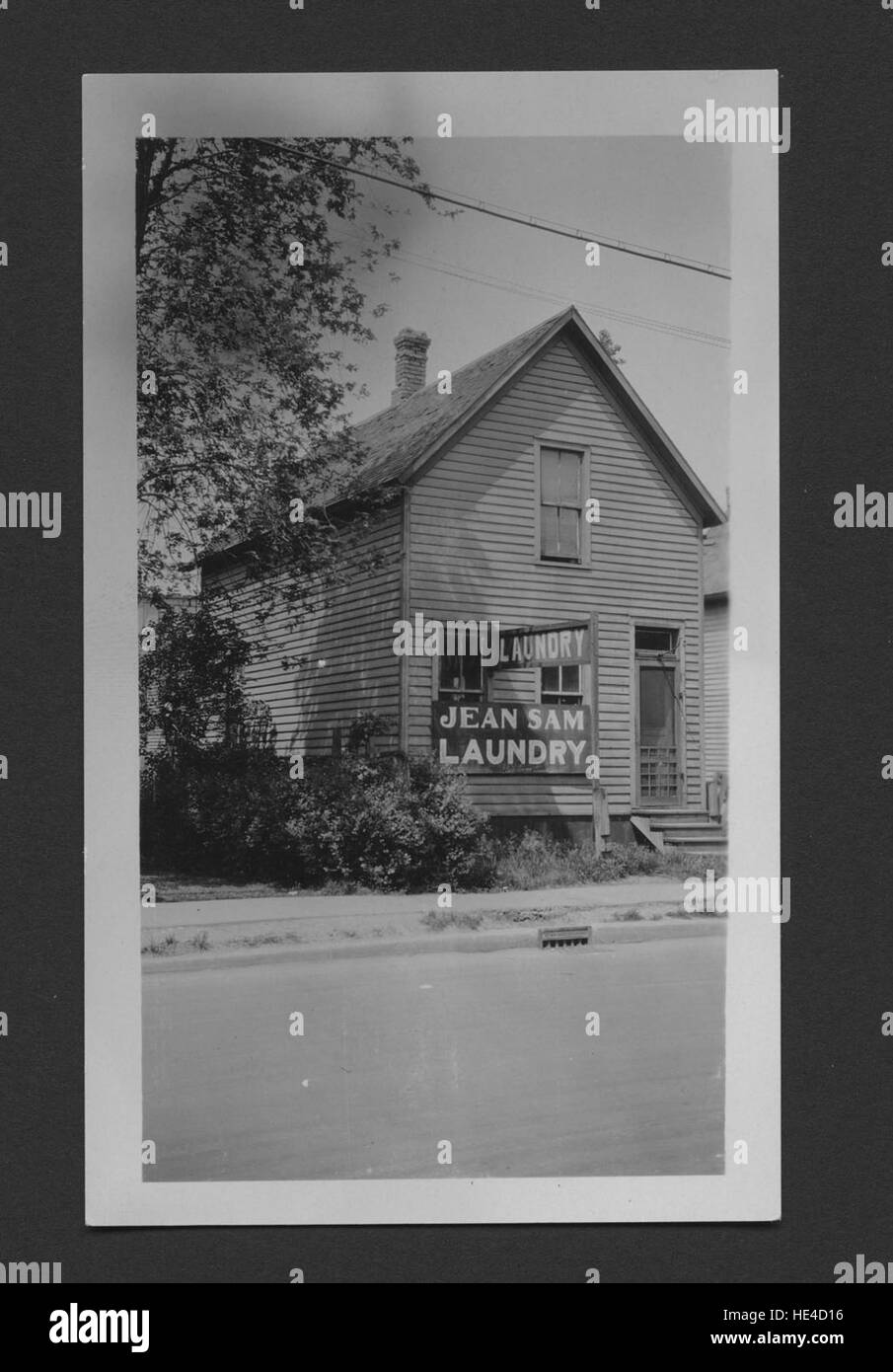 Die Jean Sam Laundry in Windsor, ursprünglich Our Lady of the Lake Convent, bietet einen Einblick in die lokale Geschichte und den religiösen Einfluss Stockfoto