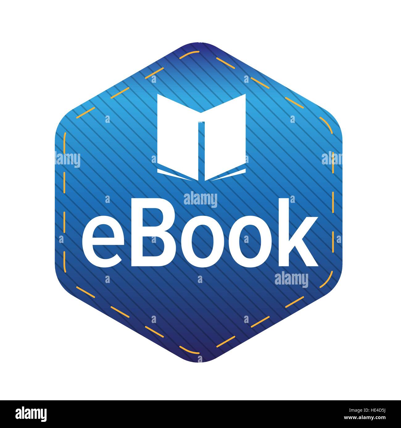 Vektor-eBook Symbol Zeichen Stock Vektor