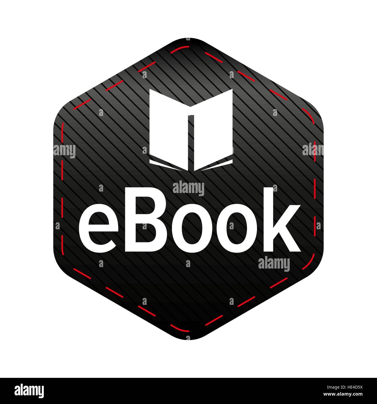 Vektor-eBook Symbol Zeichen Stock Vektor