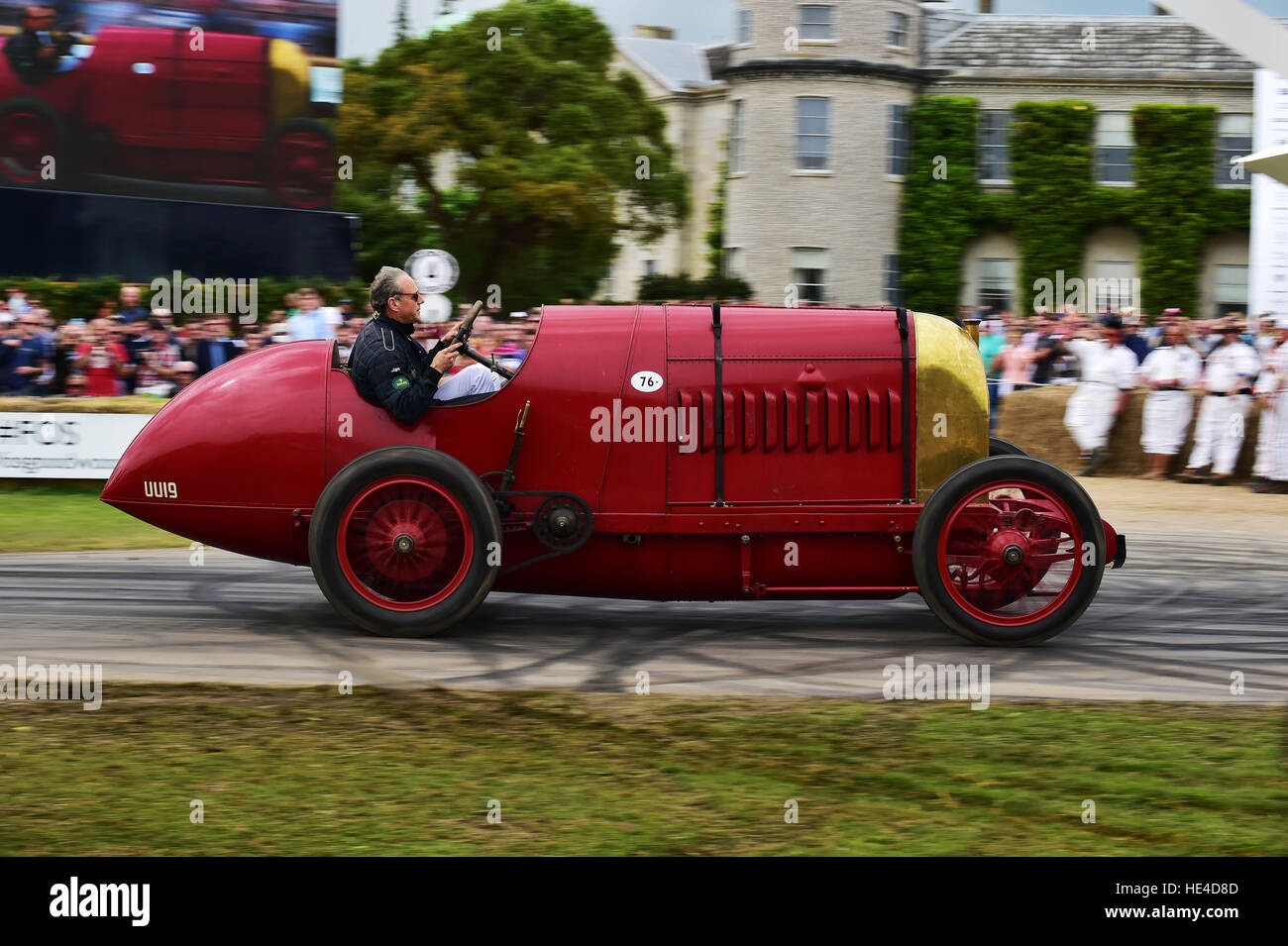 Duncan Pittaway, FIAT S76, Clash of the Titans, Goodwood Festival of Speed 2016. Autos, Autos, Unterhaltung, Festival of Speed, FoS, volle Throt Stockfoto