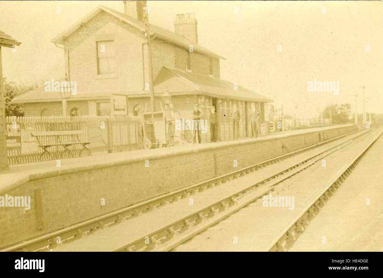 Hedon Bahnhof 1900 PO-1-60-13 Stockfoto