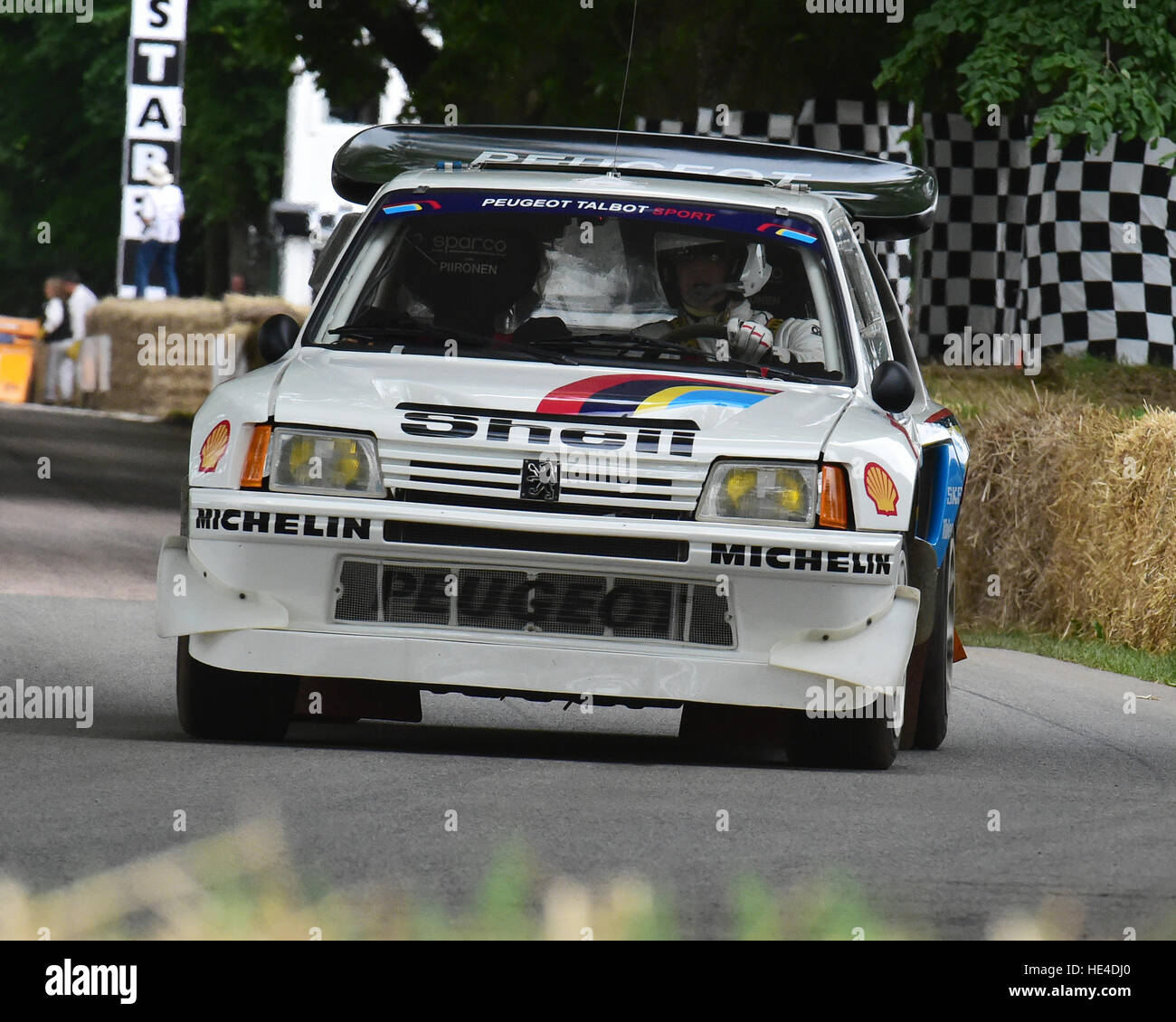 Enda Garvey, Peugeot 205 T16 E2, ultimative Rallye-Autos, Goodwood Festival of Speed 2016. Autos, Autos, Unterhaltung, Festival of Speed, FoS, voll Stockfoto