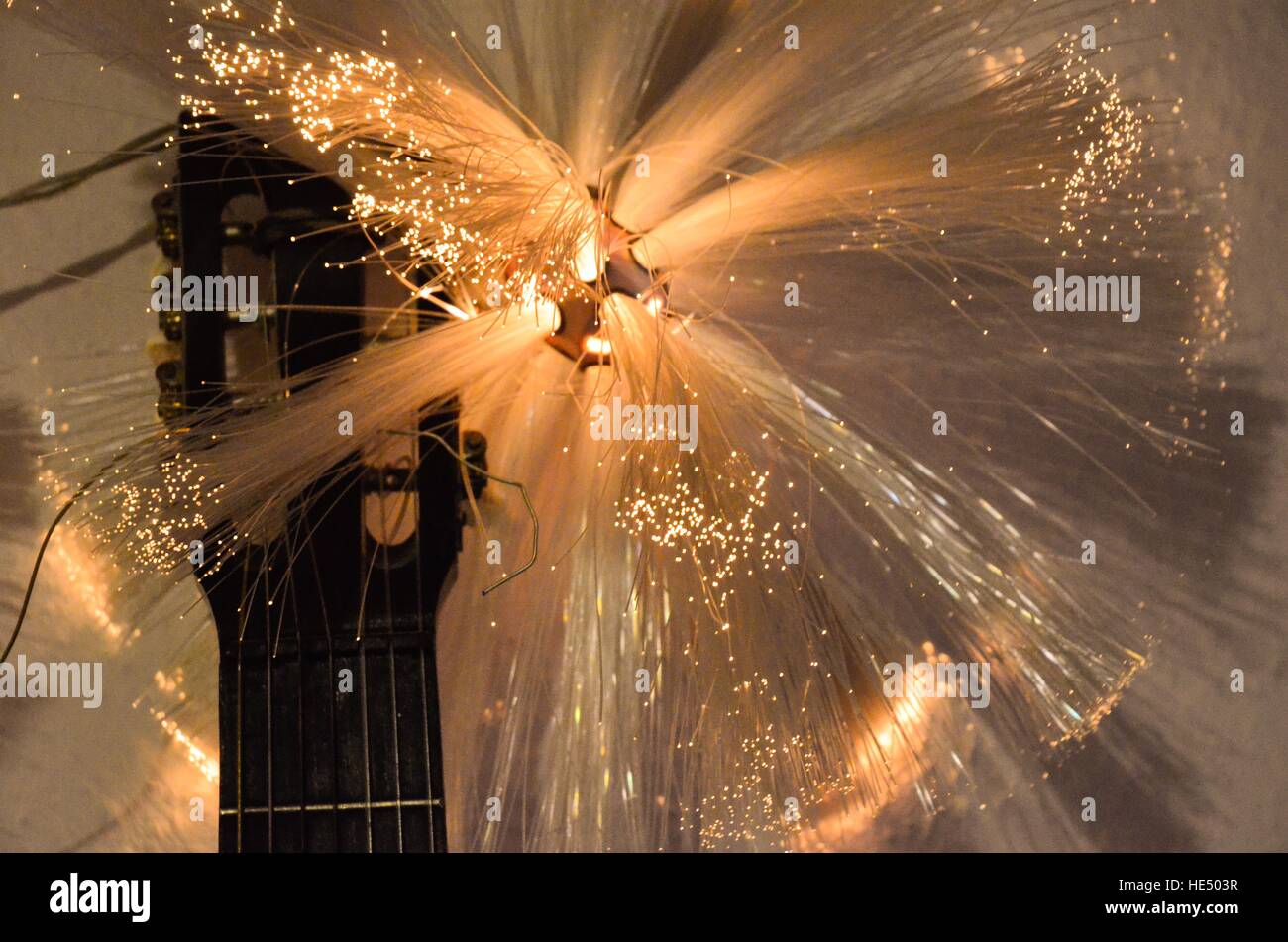 Faser Optik Lampe Stockfoto
