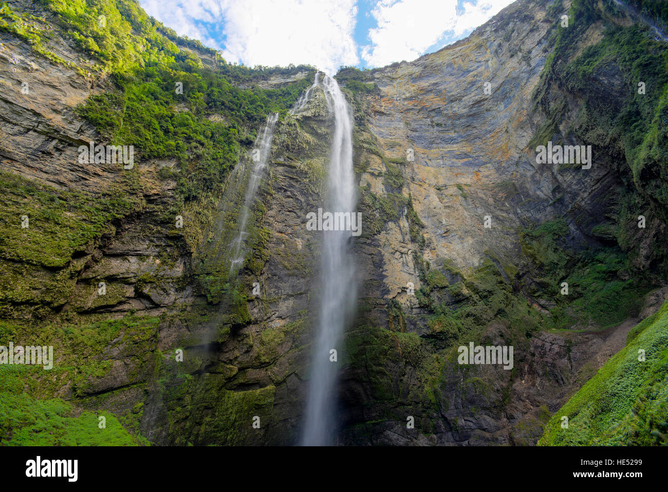 Gocta Wasserfall, Provinz Bongará, Amazonas Region, Peru Stockfoto