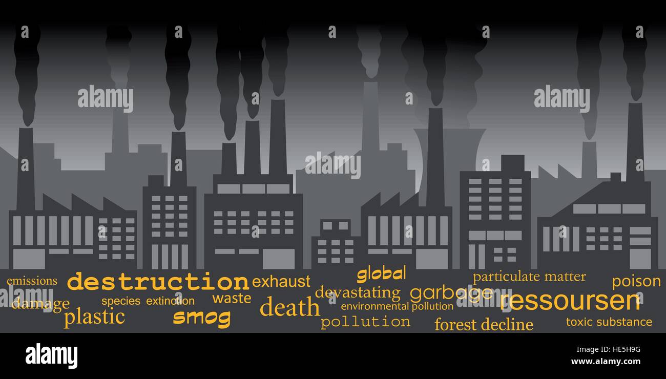 Verschmutzung Stock Vektor