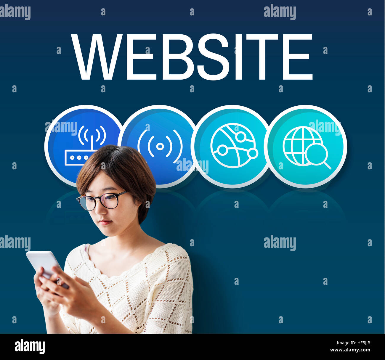 Website-Internet-Technologie-Konzept Stockfoto