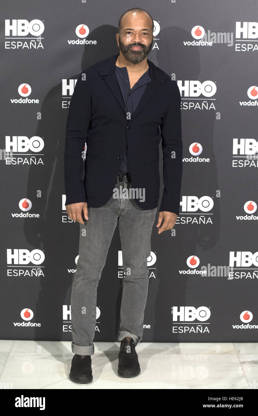 Madrid, Spanien. 15. Dezember 2016. Photocall mit Jeffrey Wright bei HBO Espana Präsentation im Urso Hotel in Madrid. 15.12.2016 | Nutzung weltweit © Dpa/Alamy Live-Nachrichten Stockfoto