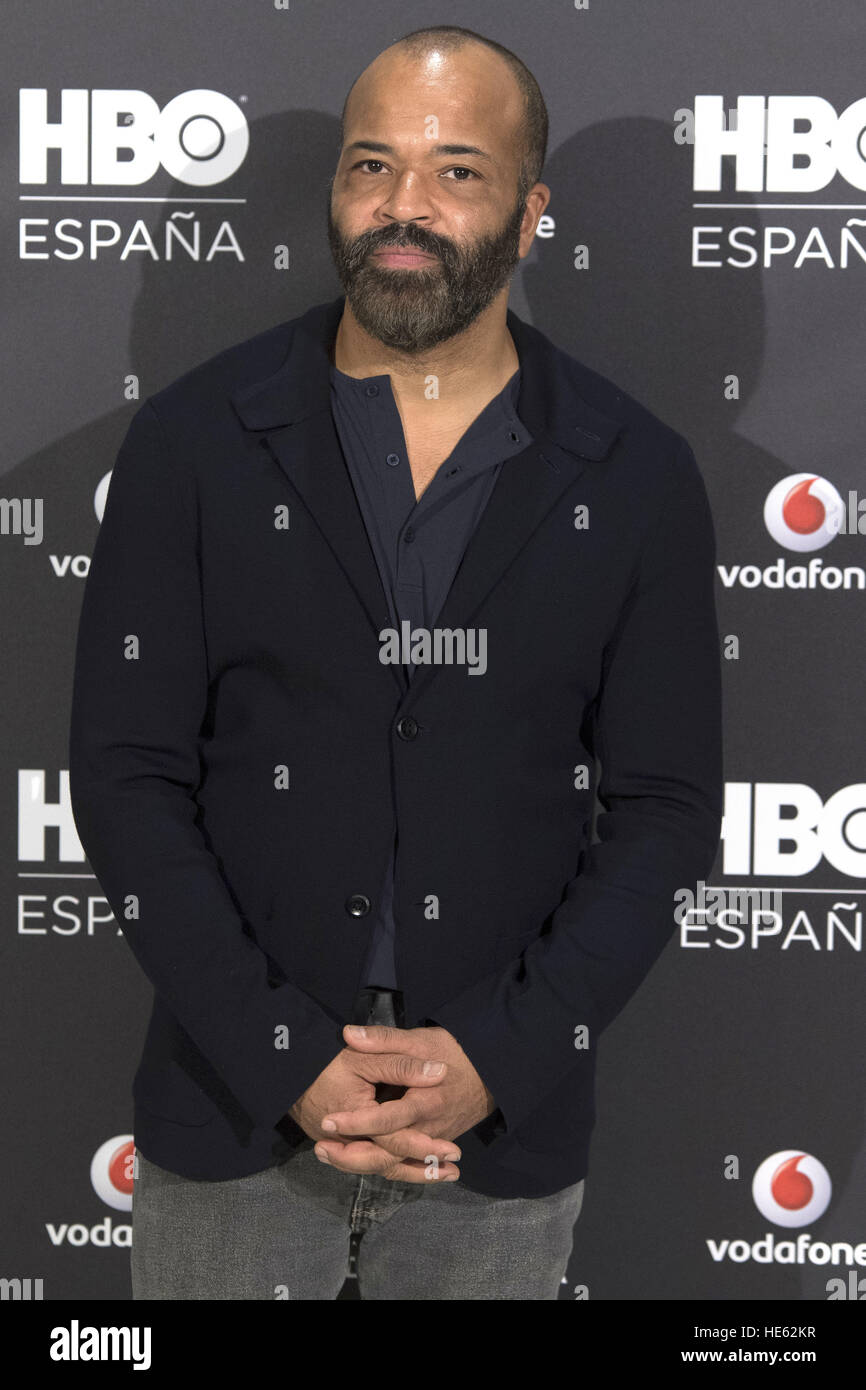 Madrid, Spanien. 15. Dezember 2016. Photocall mit Jeffrey Wright bei HBO Espana Präsentation im Urso Hotel in Madrid. 15.12.2016 | Nutzung weltweit © Dpa/Alamy Live-Nachrichten Stockfoto