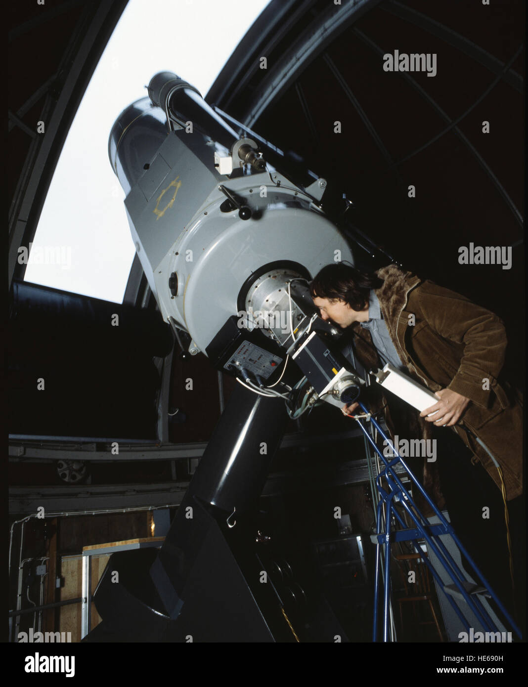 Teleskop in ein Observatorium 2000 Stockfoto