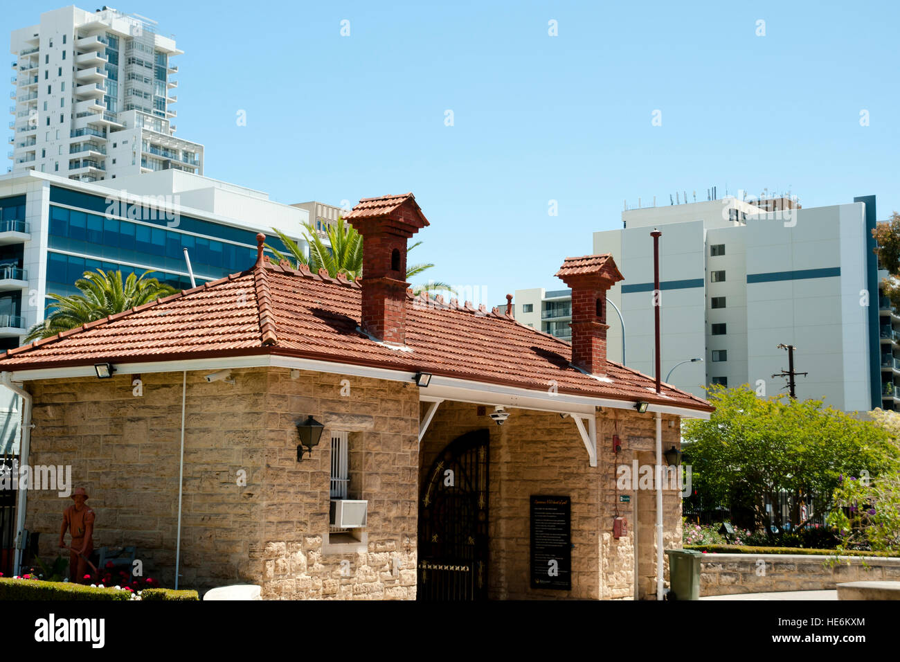 Perth Mint Eingang - Perth - Australien Stockfoto