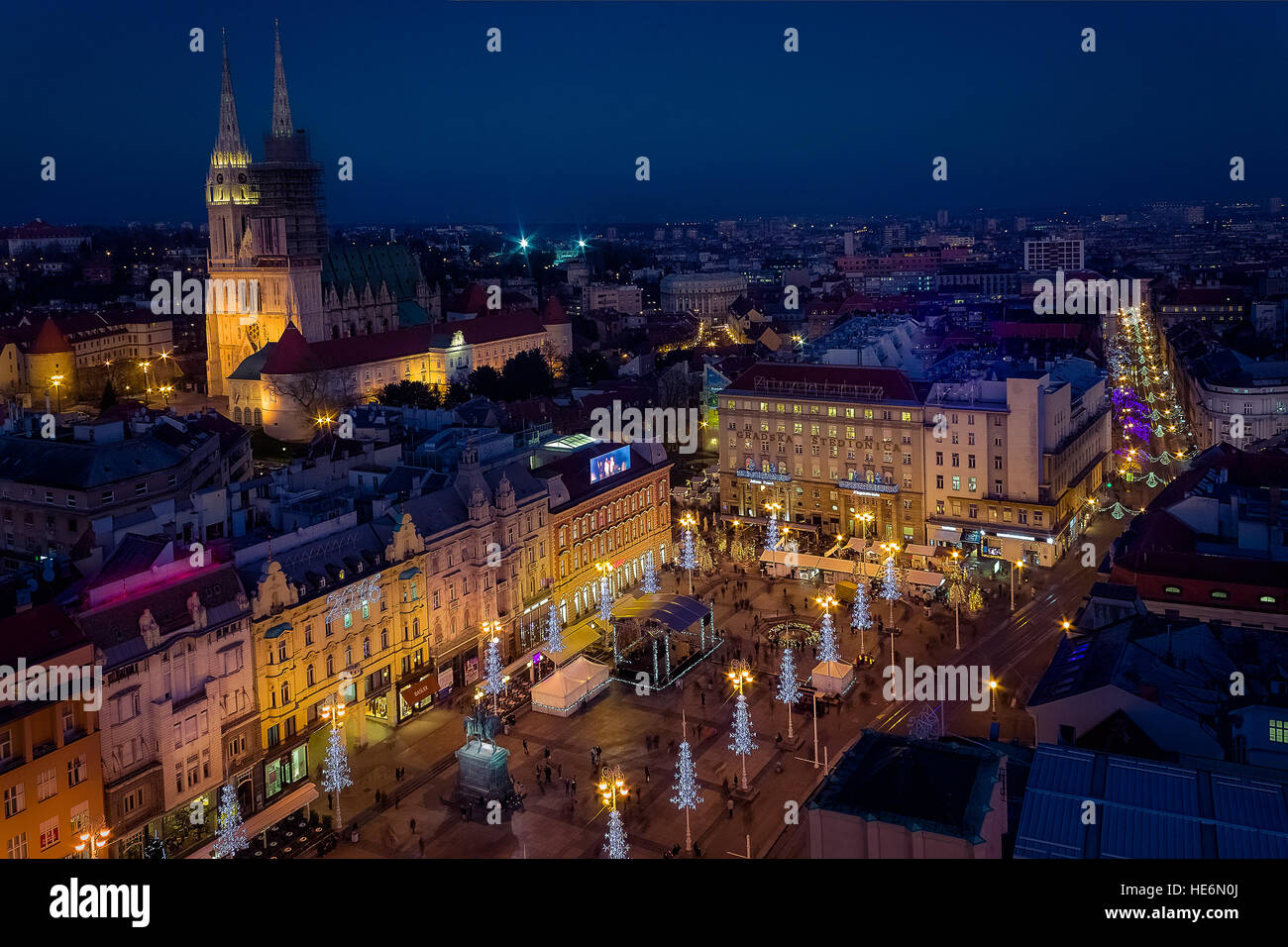 Advent in Zagreb, Hauptstadt Kroatiens Stockfoto