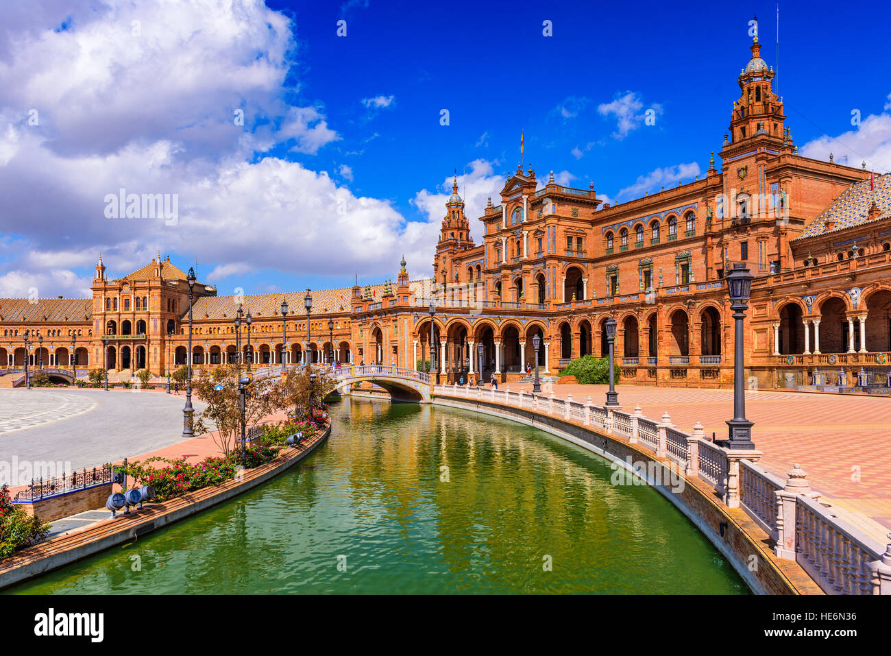 Sevilla, Spanien am Plaza de Espana. Stockfoto