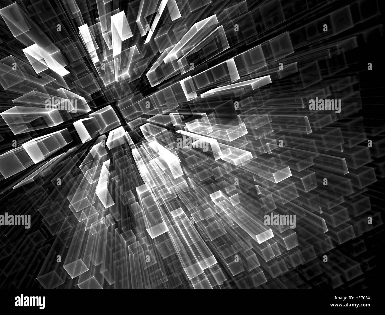 Abstrakte Technik Hintergrund - Digital generiert Stockfoto