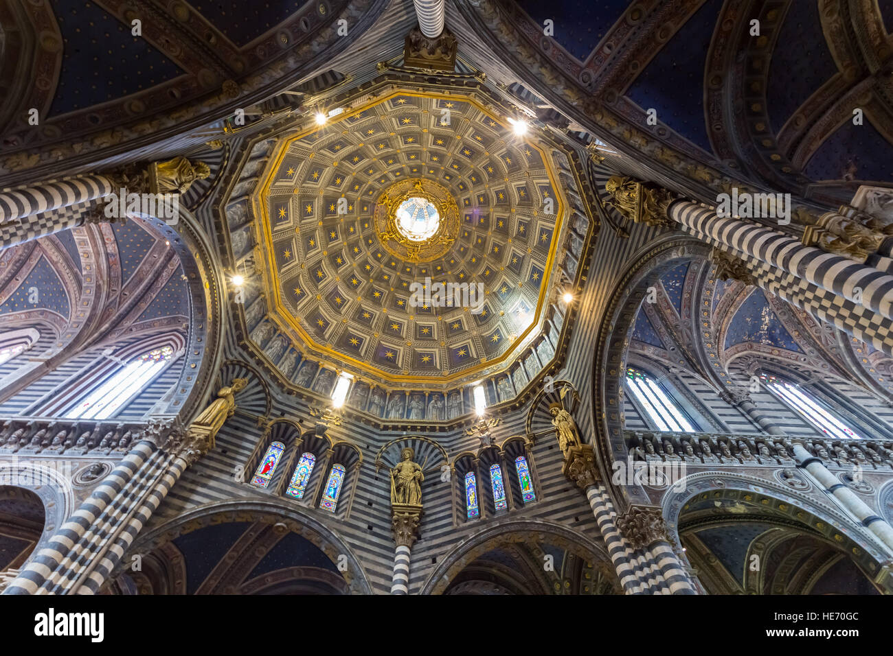Dom in der Kathedrale von Siena (Italienisch: Duomo di Siena). Italien. Stockfoto