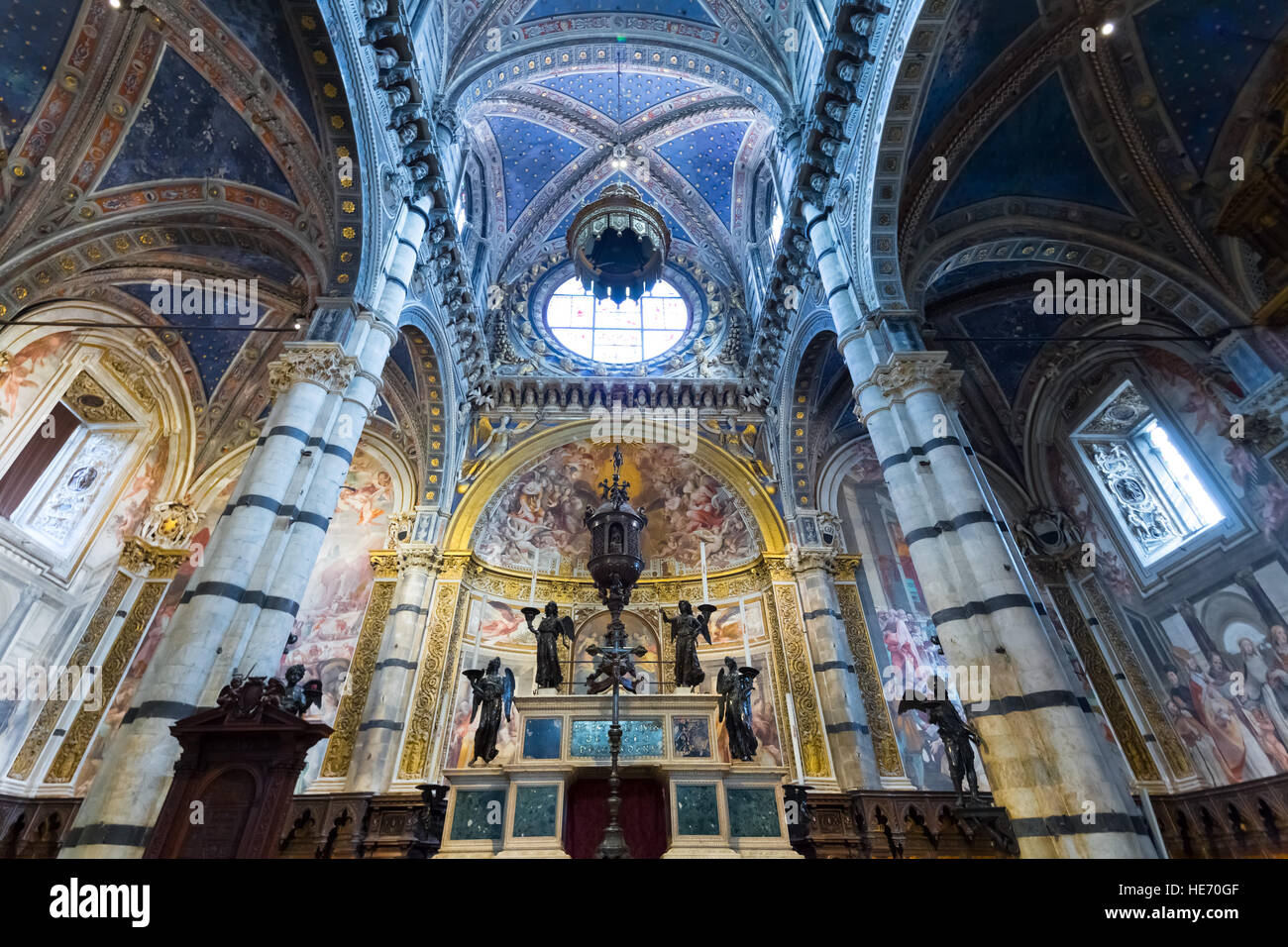 Kathedrale von Siena (Duomo di Siena). Italien. Stockfoto