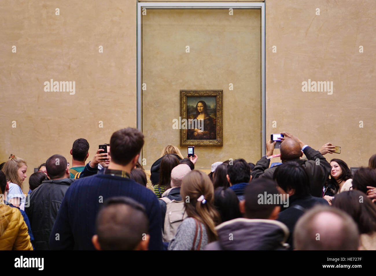Besucher fotografieren mona lisa bei Stockfotos und -bilder Kaufen - Alamy