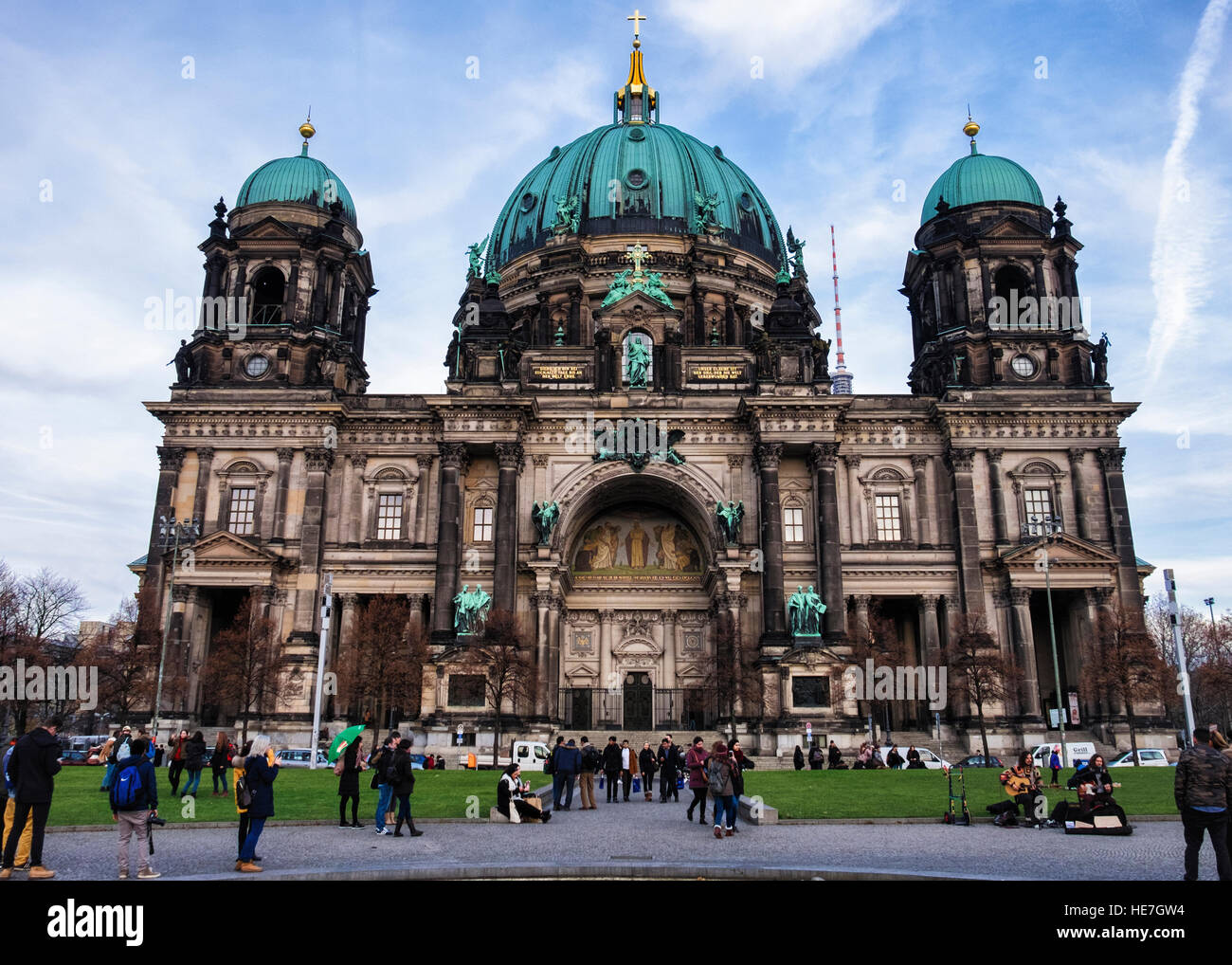 Berliner Dom, Berliner Dom hohe Renaissance Barock Klassizismus historische Kirche Gebäude außen Stockfoto