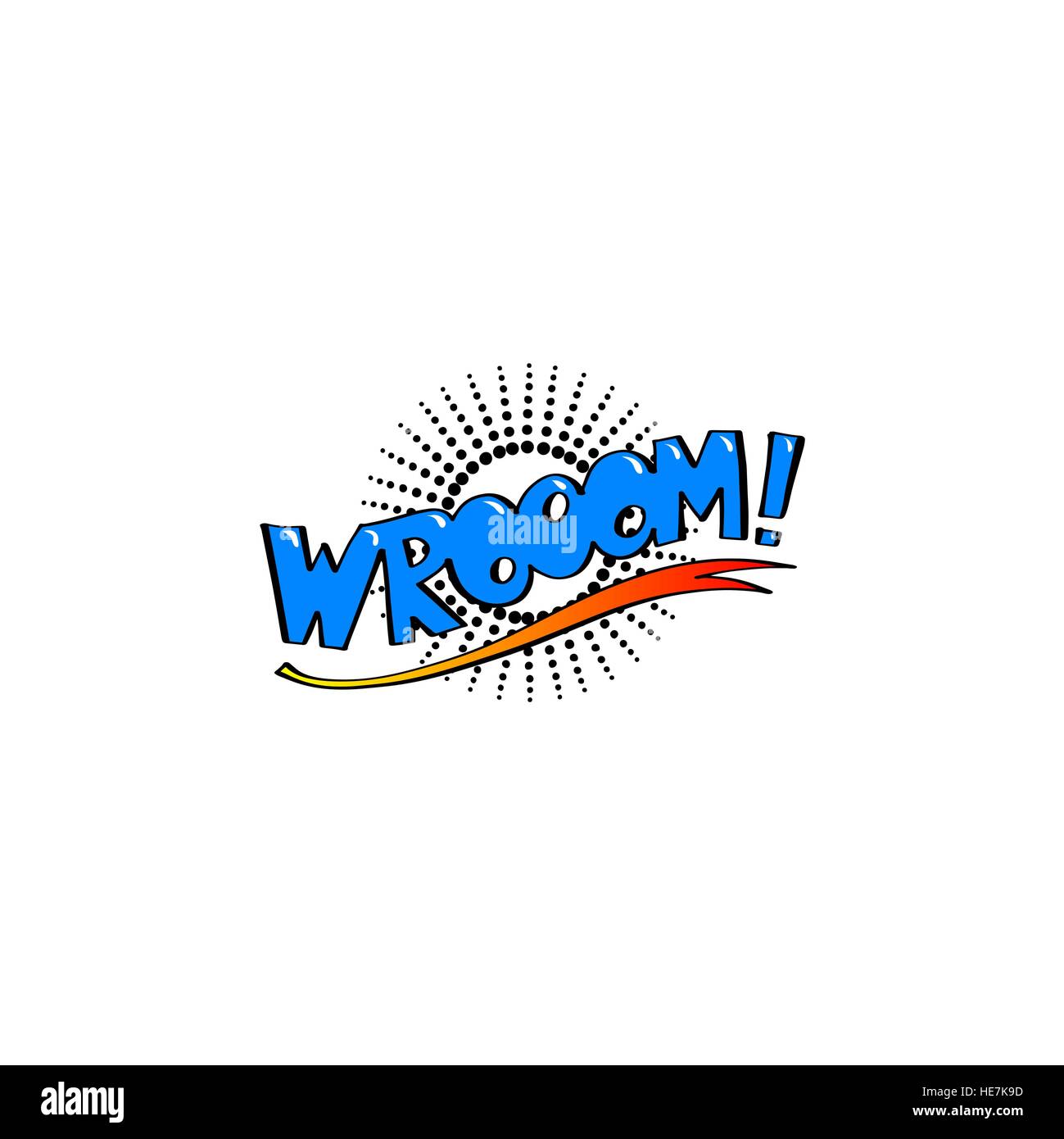 bunte Comic-Sound-Effekte im Pop-Art-Stil, Blase Rede Stock Vektor