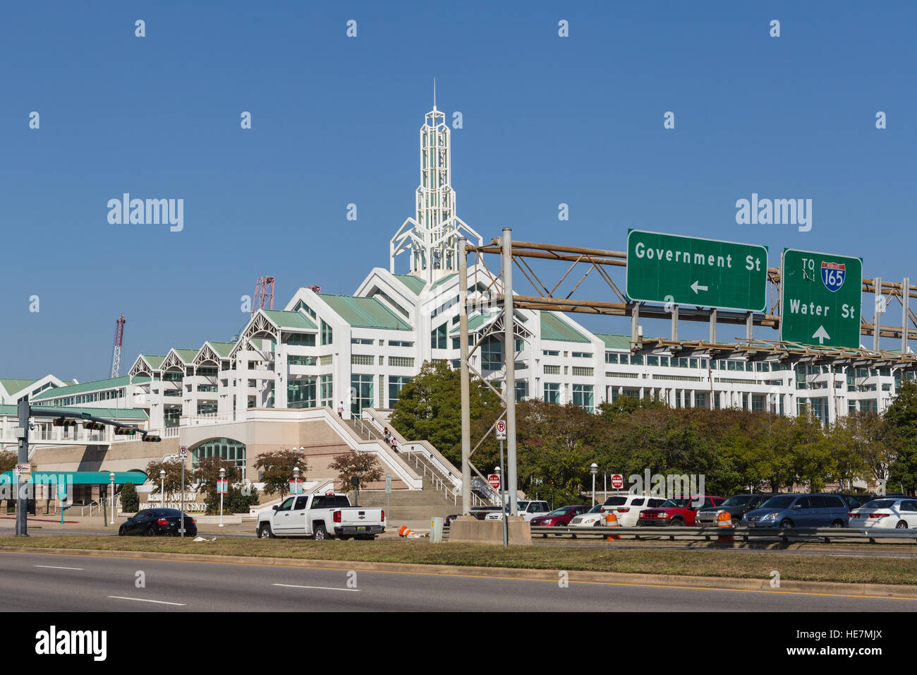 Die Arthur R. Outlaw Convention Center in Mobile, Alabama. Stockfoto