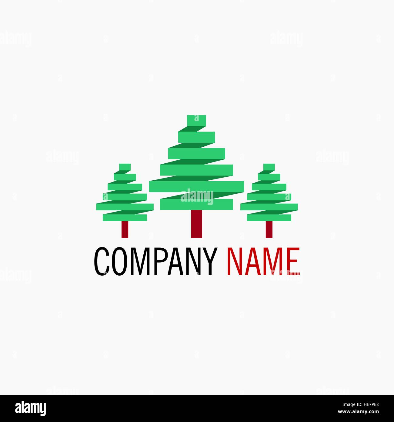 Simple Tree Logo Stock Vektor