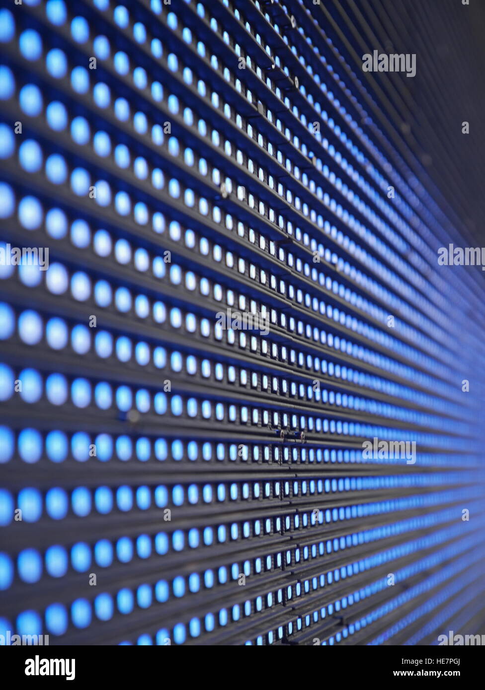 blaue LED-Bildschirm Stockfoto