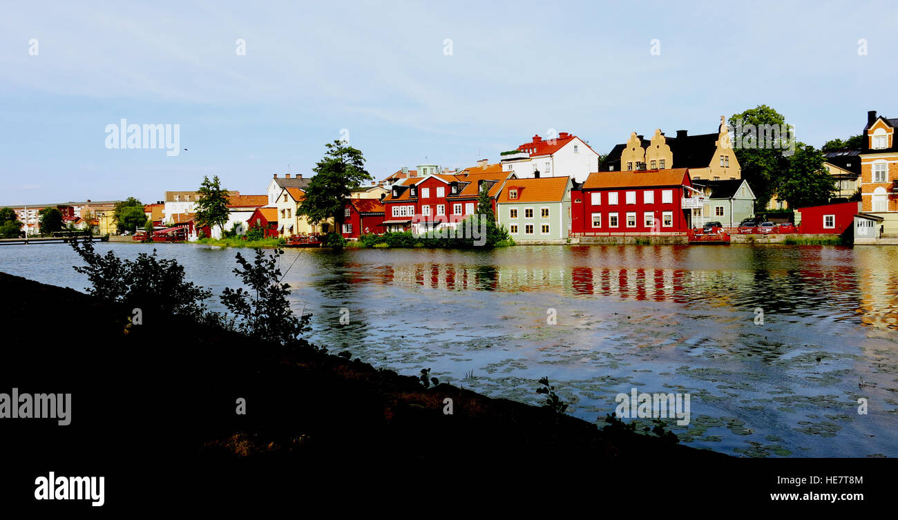ESKILSTUNA Industriestadt im Jahr 2015 Södermanland Schweden Stockfoto