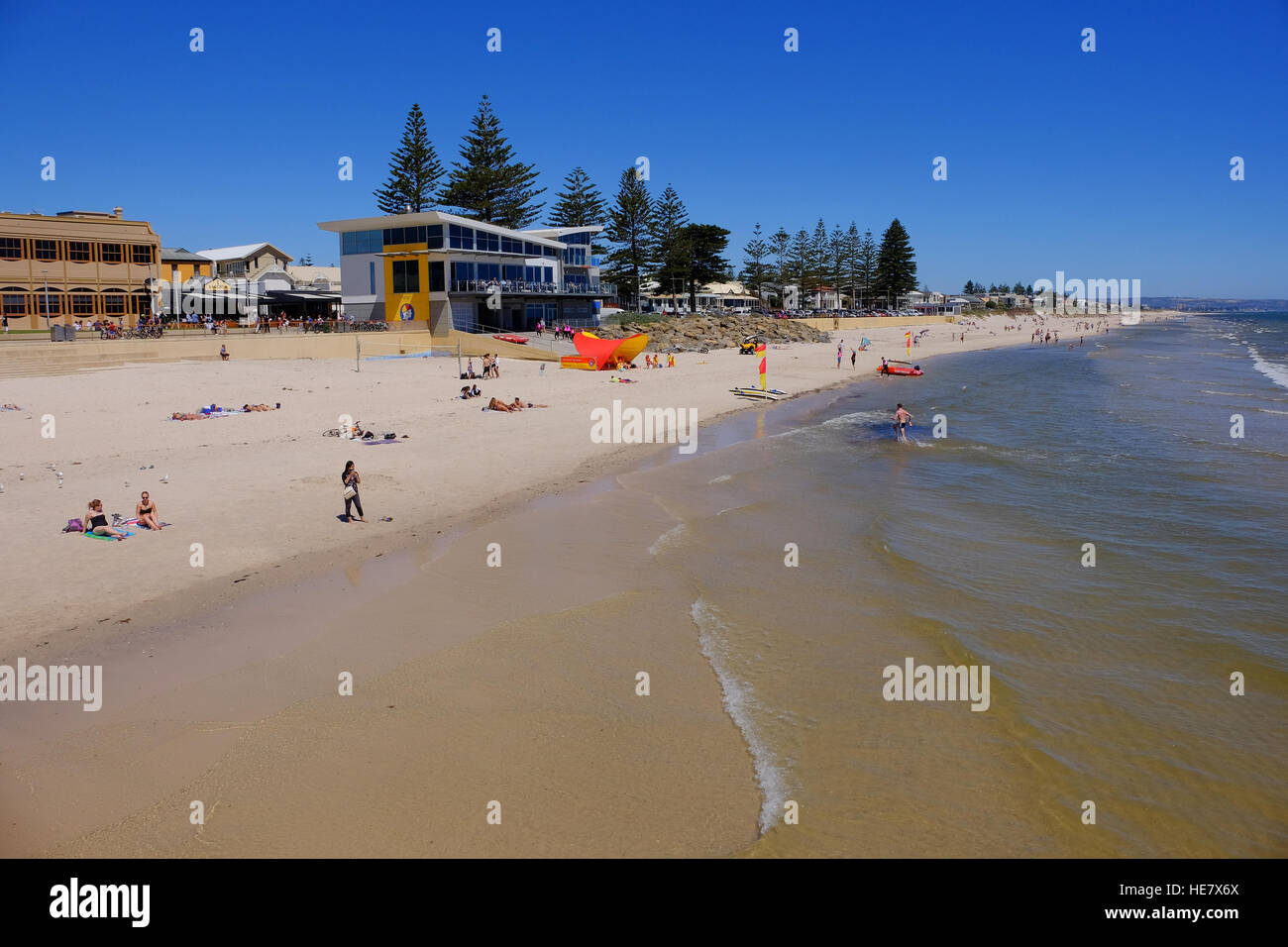Henley Beach, einem Küstenvorort von Adelaide, Südaustralien Stockfoto