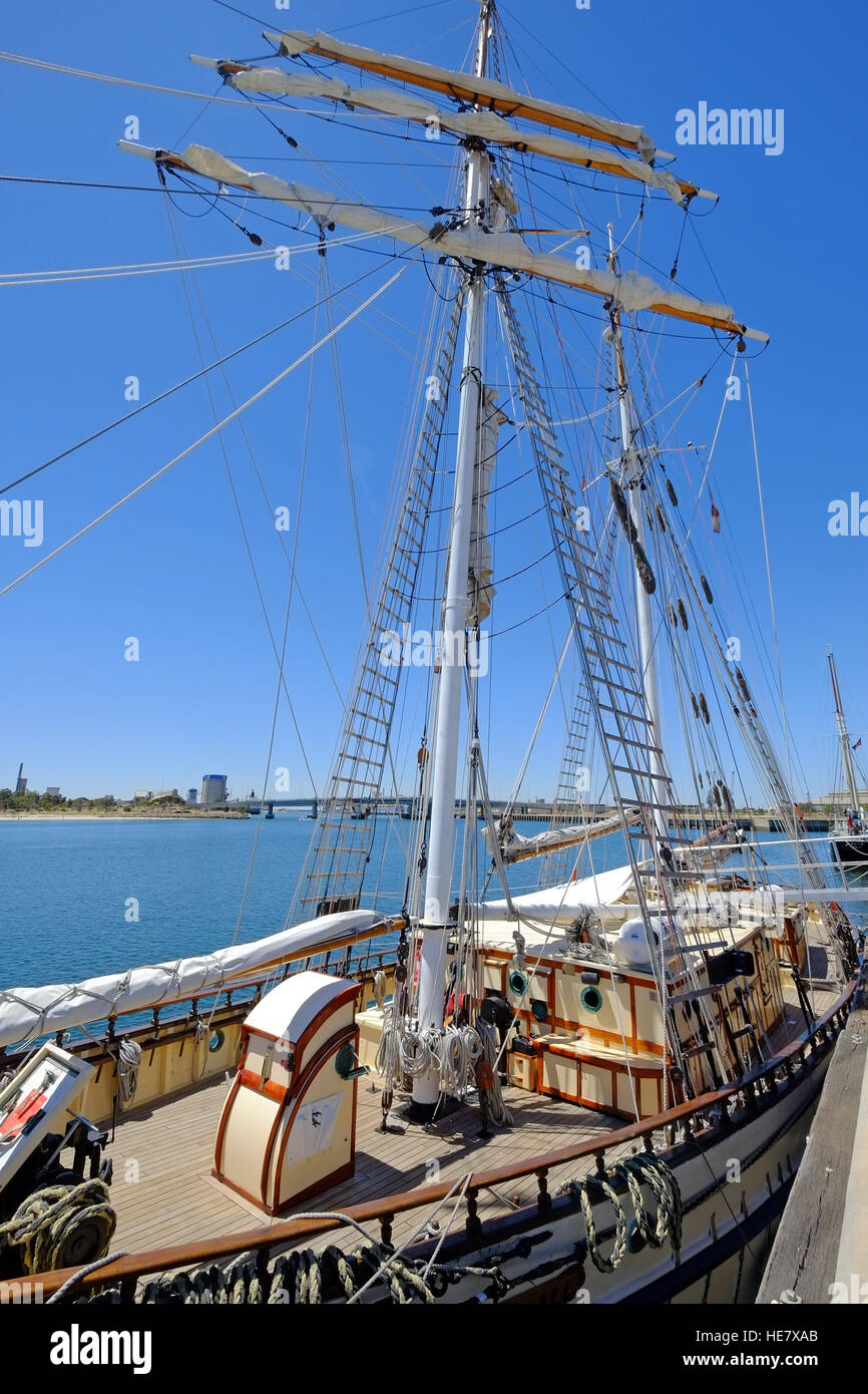 Segeln Baot, Port Adelaide, Adelaide, Australien Stockfoto