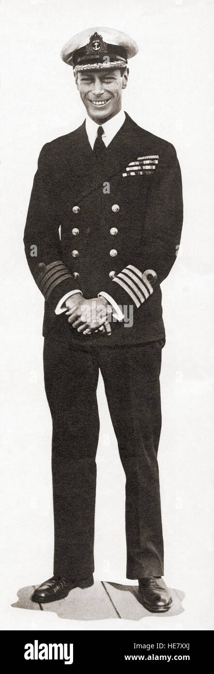 George VI, 1895 – 1952.  König des Vereinigten Königreichs und der Besitzungen des britischen Commonwealth. Stockfoto