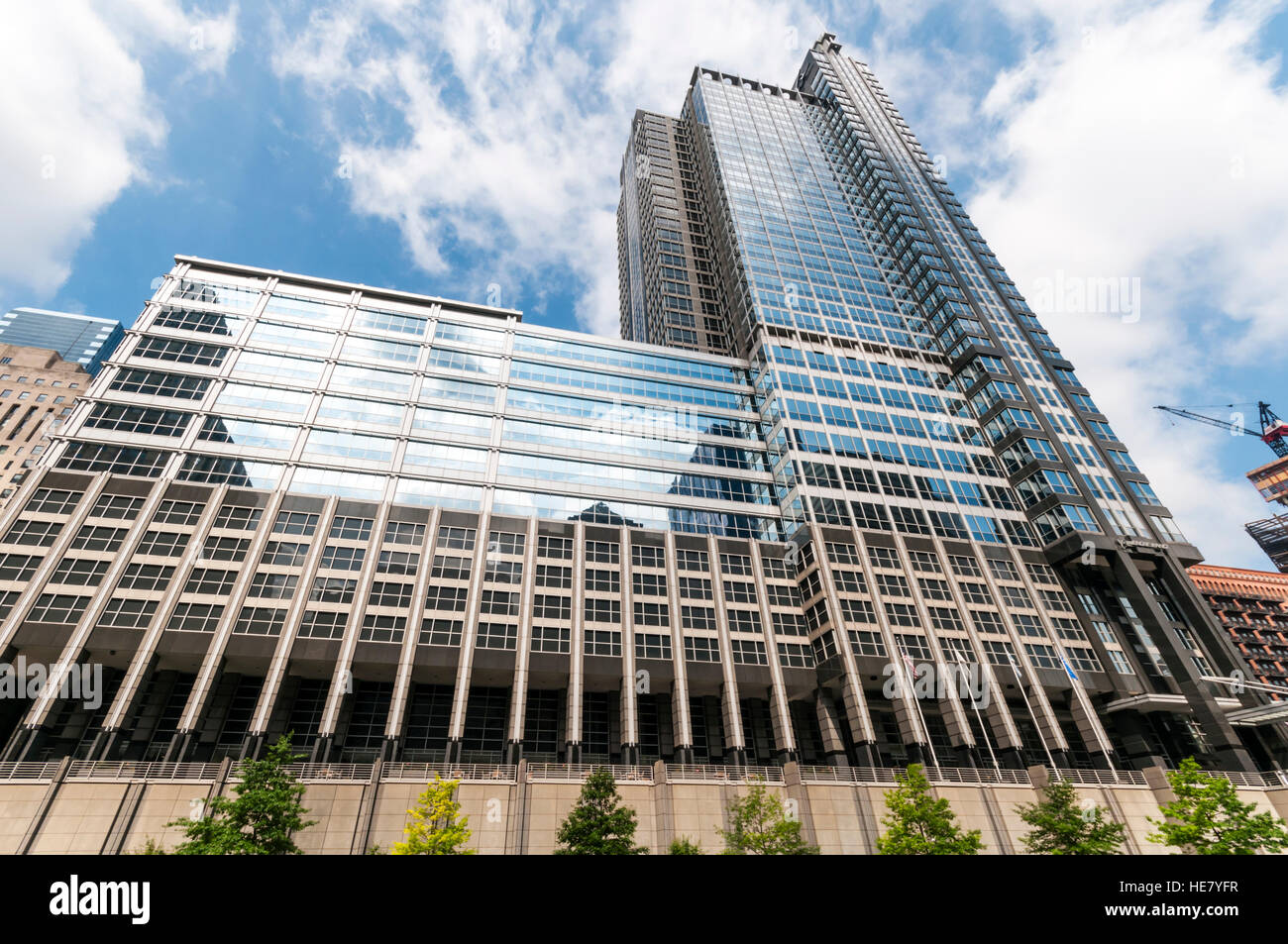 Boeing-Firmengebäude im North Riverside Plaza, Chicago. Stockfoto