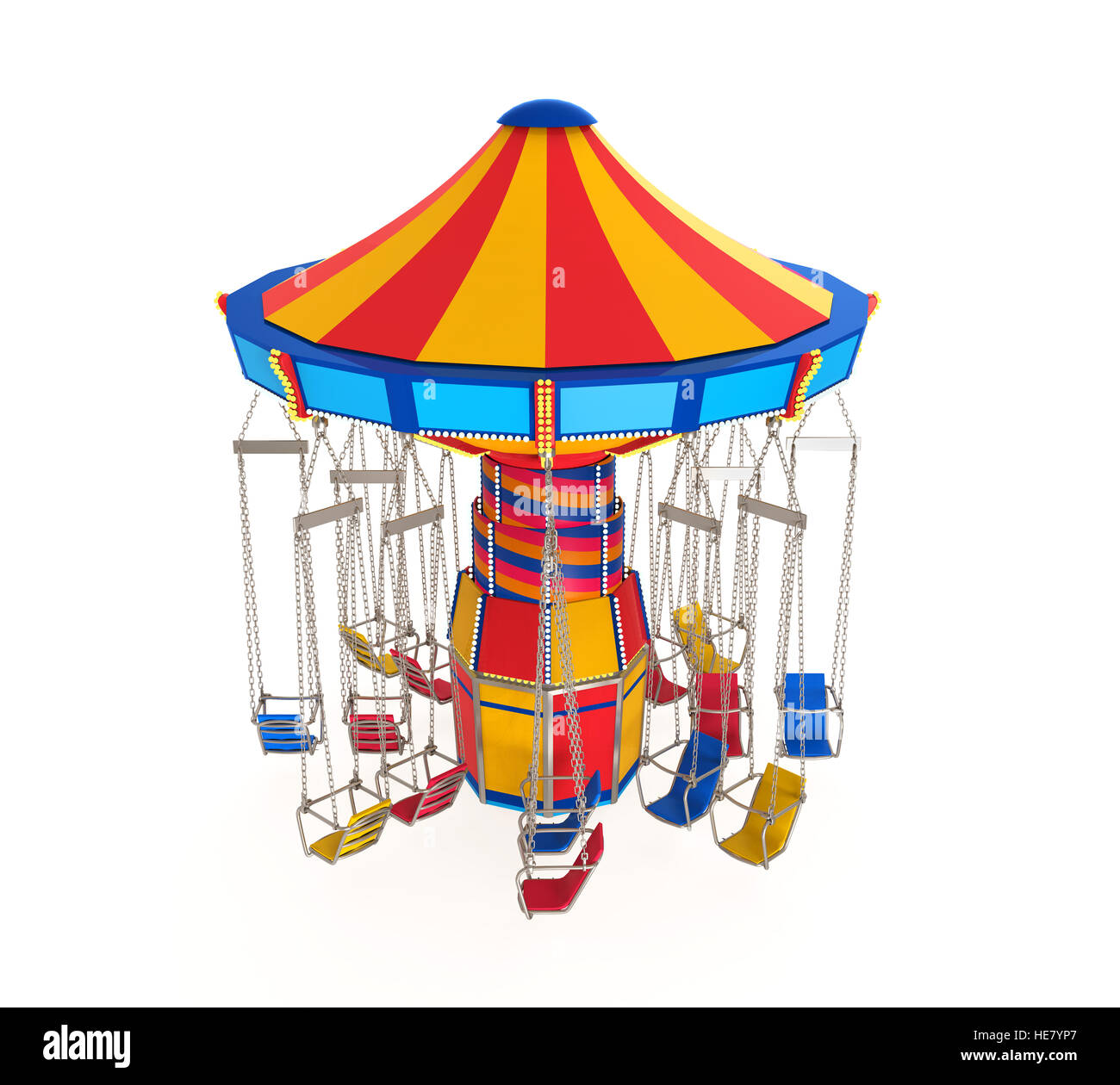 Carnival Swing Ride Stockfoto