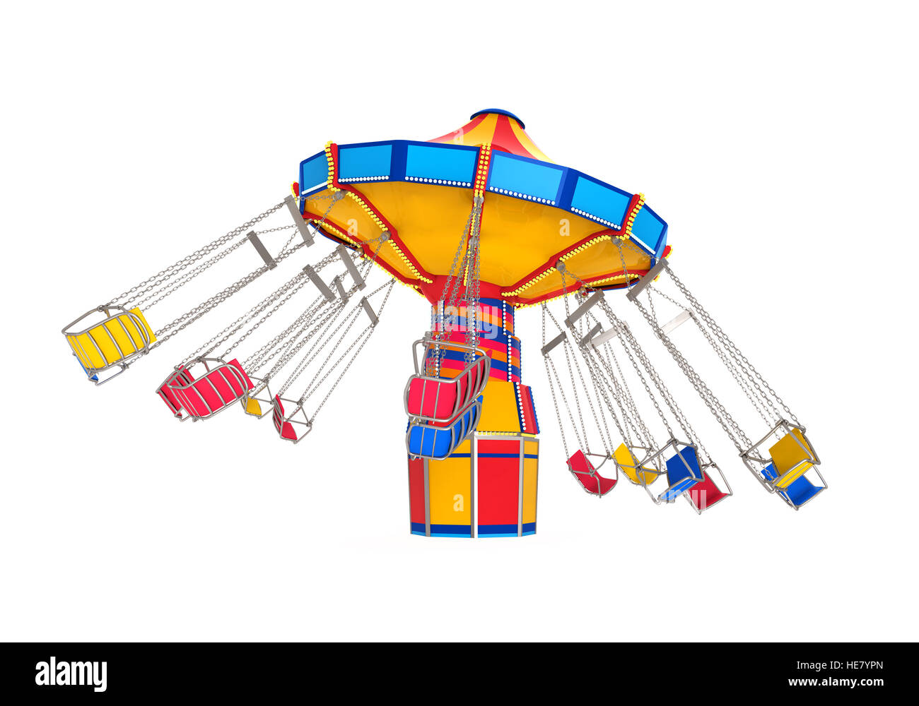 Carnival Swing Ride Stockfoto