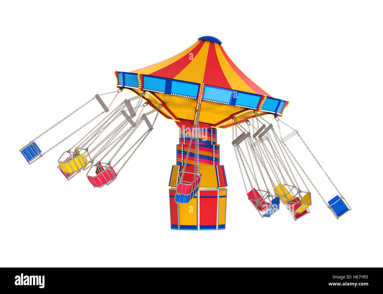 Carnival Swing Ride Stockfoto