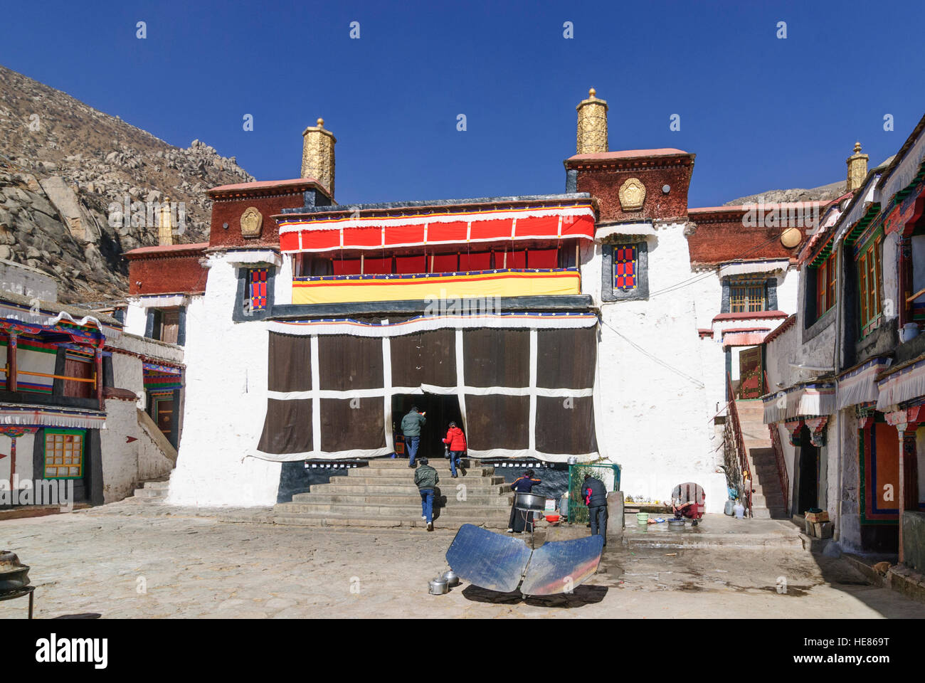 Lhasa: Kloster Drepung; Ngagpa Dratshang - der tantrische Fakultät, Tibet, China Stockfoto