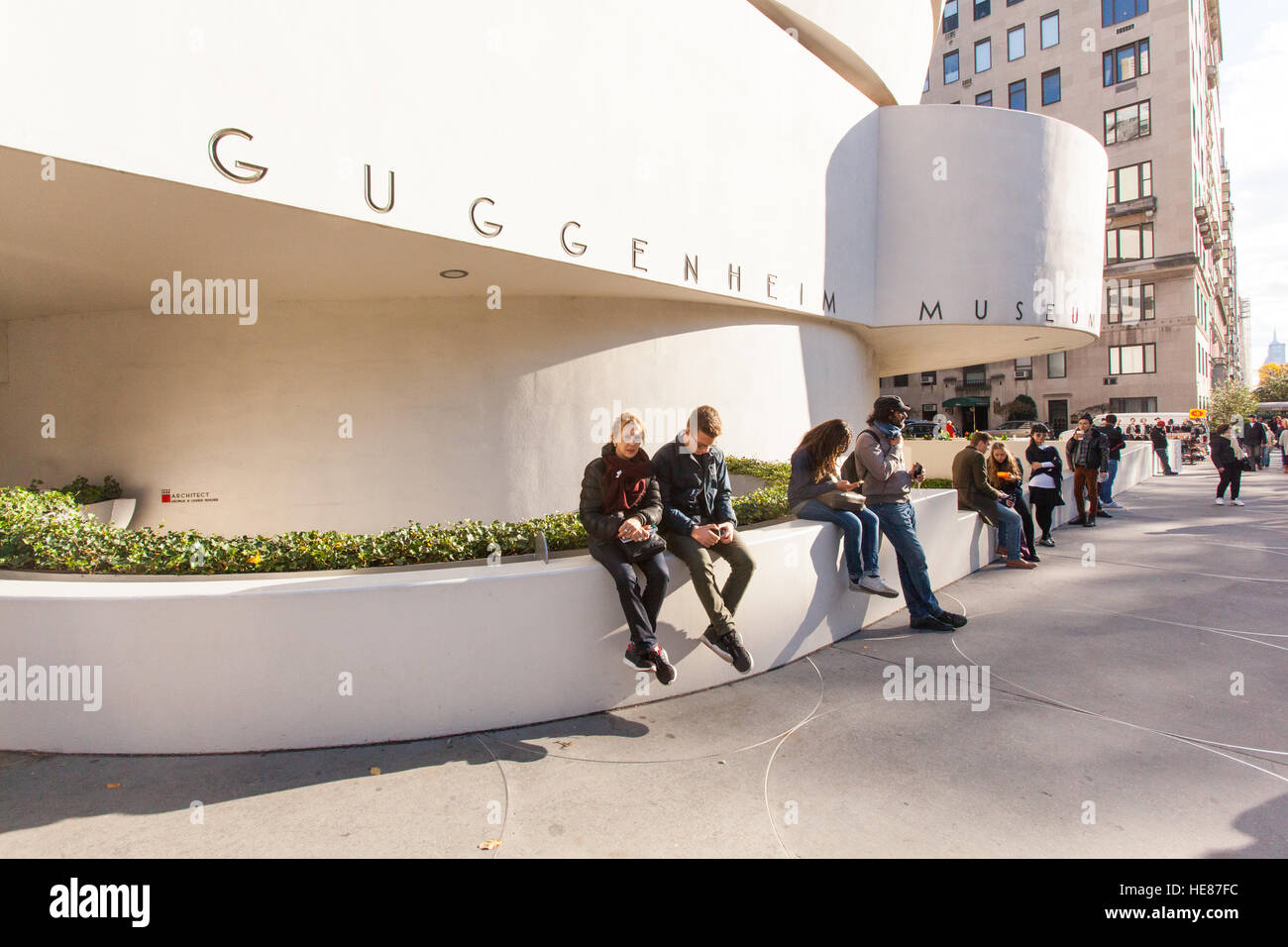 Solomon. R. Guggenheim Museum, 5th Avenue, Manhattan, New York City, Vereinigte Staaten von Amerika. Stockfoto