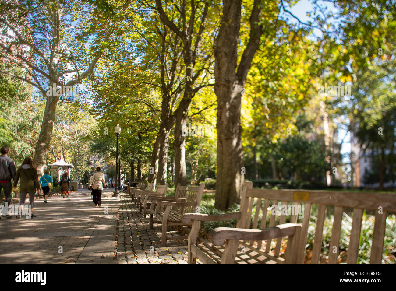 Historischen Rittenhouse Square im Herbst, Philadelphia, Pennsylvania, USA Stockfoto