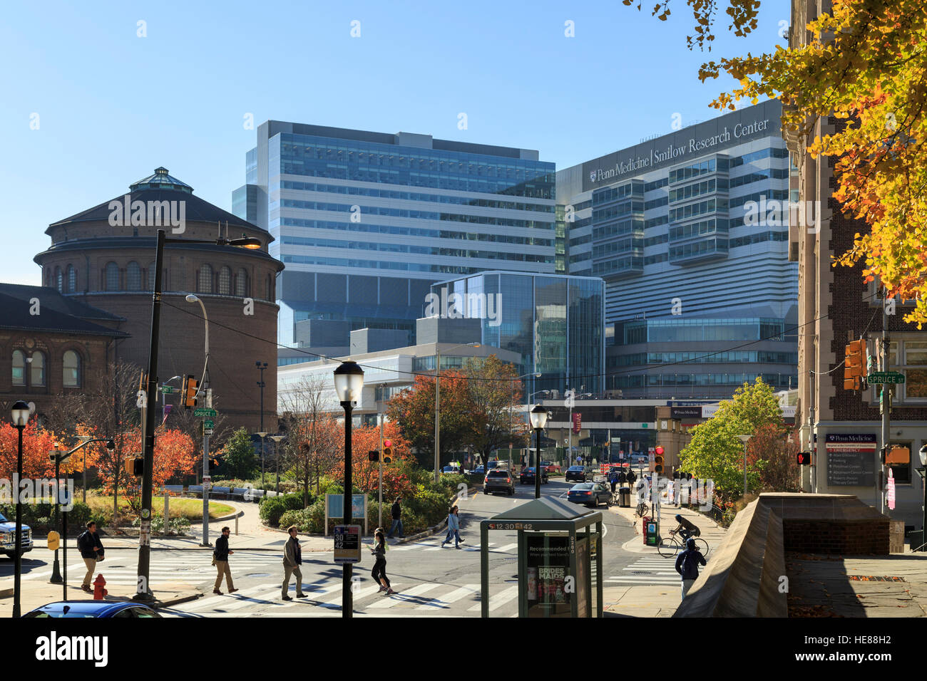 Universität von Pennsylvania Krankenhaus Komplex, Universitätsstadt Bereich, Philadelphia, PA, USA Stockfoto