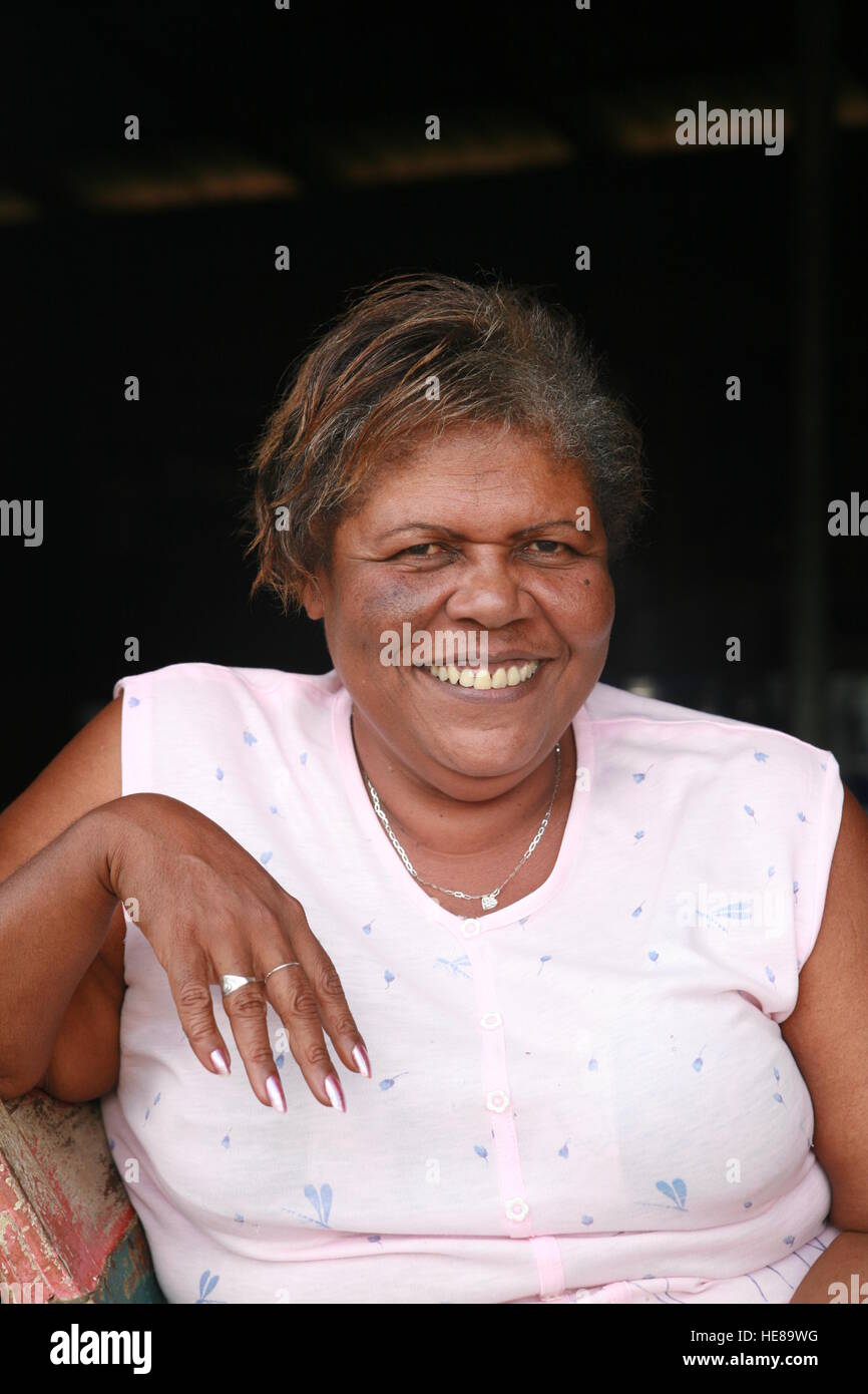 Frau in Vinales, Pinar del Río Provinz, Kuba, Lateinamerika Stockfoto