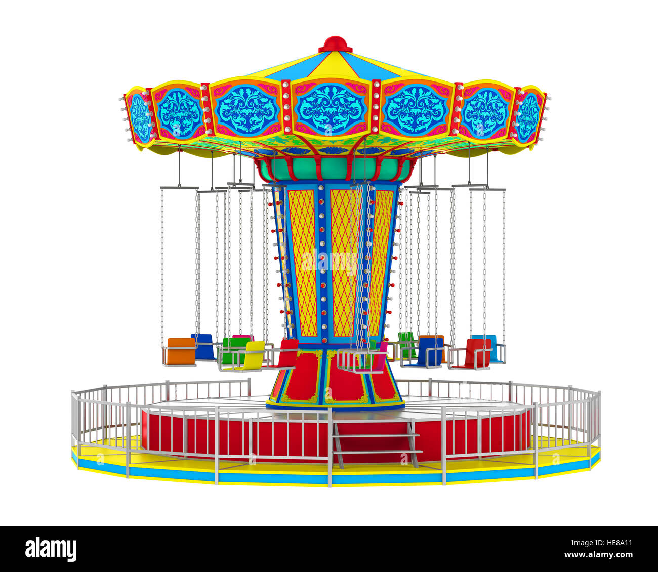 Carnival Swing Ride Stockfoto