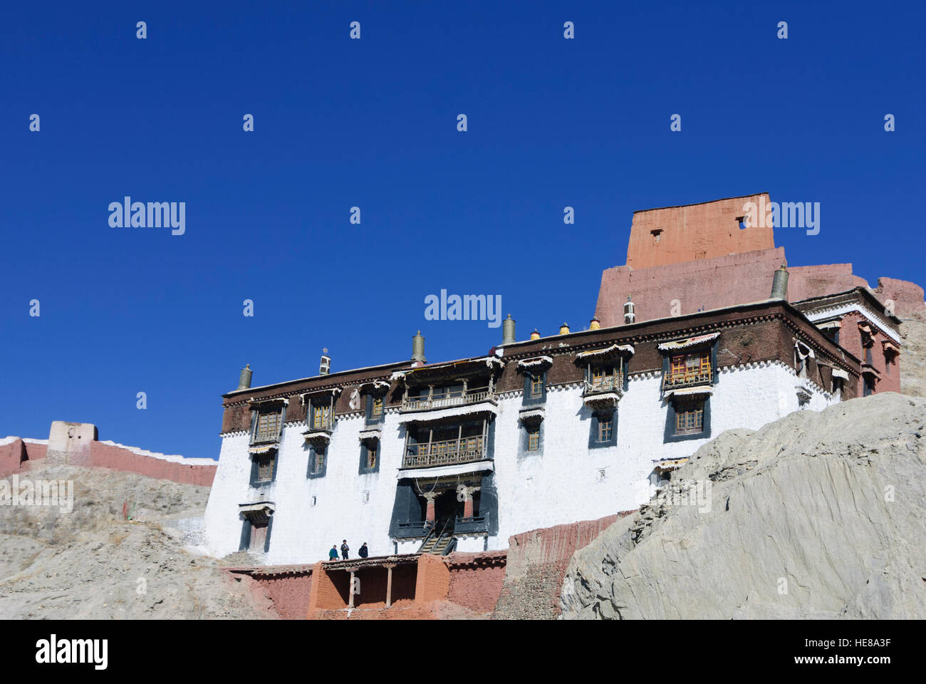 Gyantse: Pelkor Chöde - Kloster; Klostergebäude, Tibet, China Stockfoto