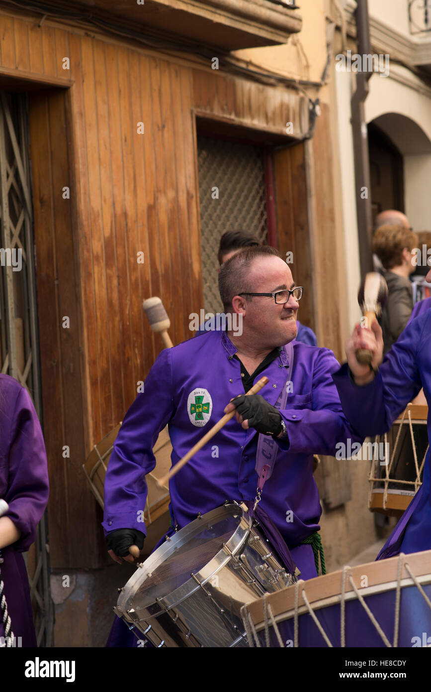 Feier der Karwoche in Calanda, Spanien Stockfoto