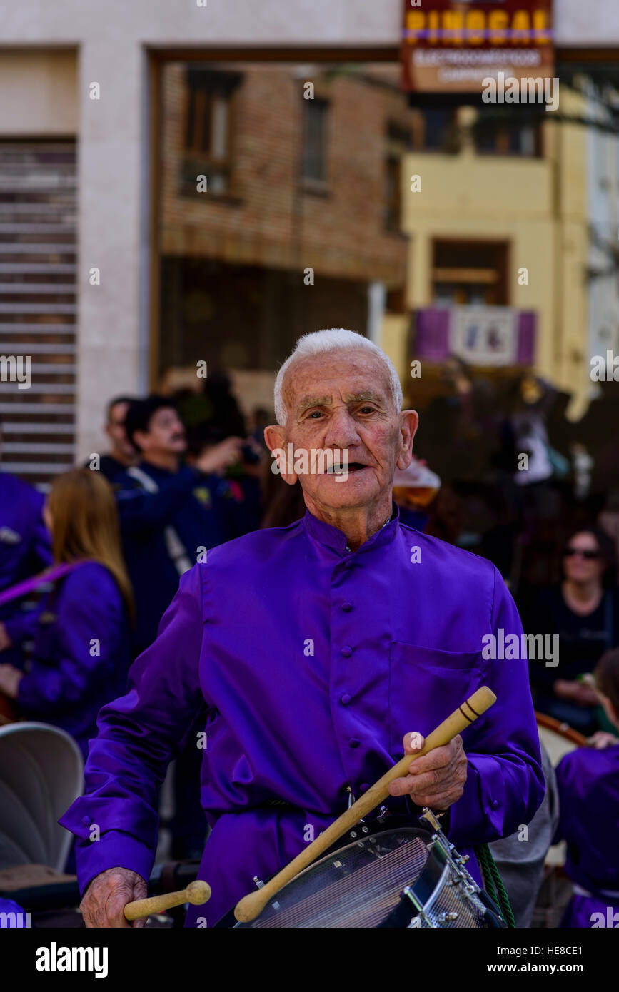 Feier der Karwoche in Calanda, Spanien Stockfoto