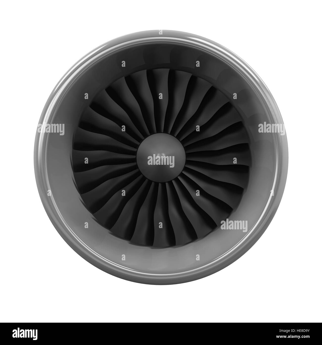 Jet-Engine isoliert Stockfoto