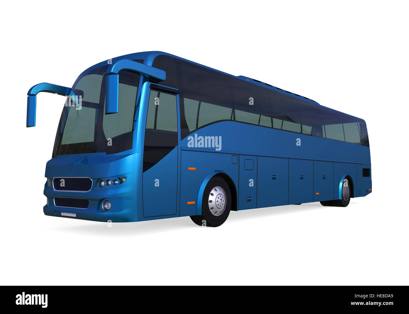 Blaue Tour-Bus Stockfoto