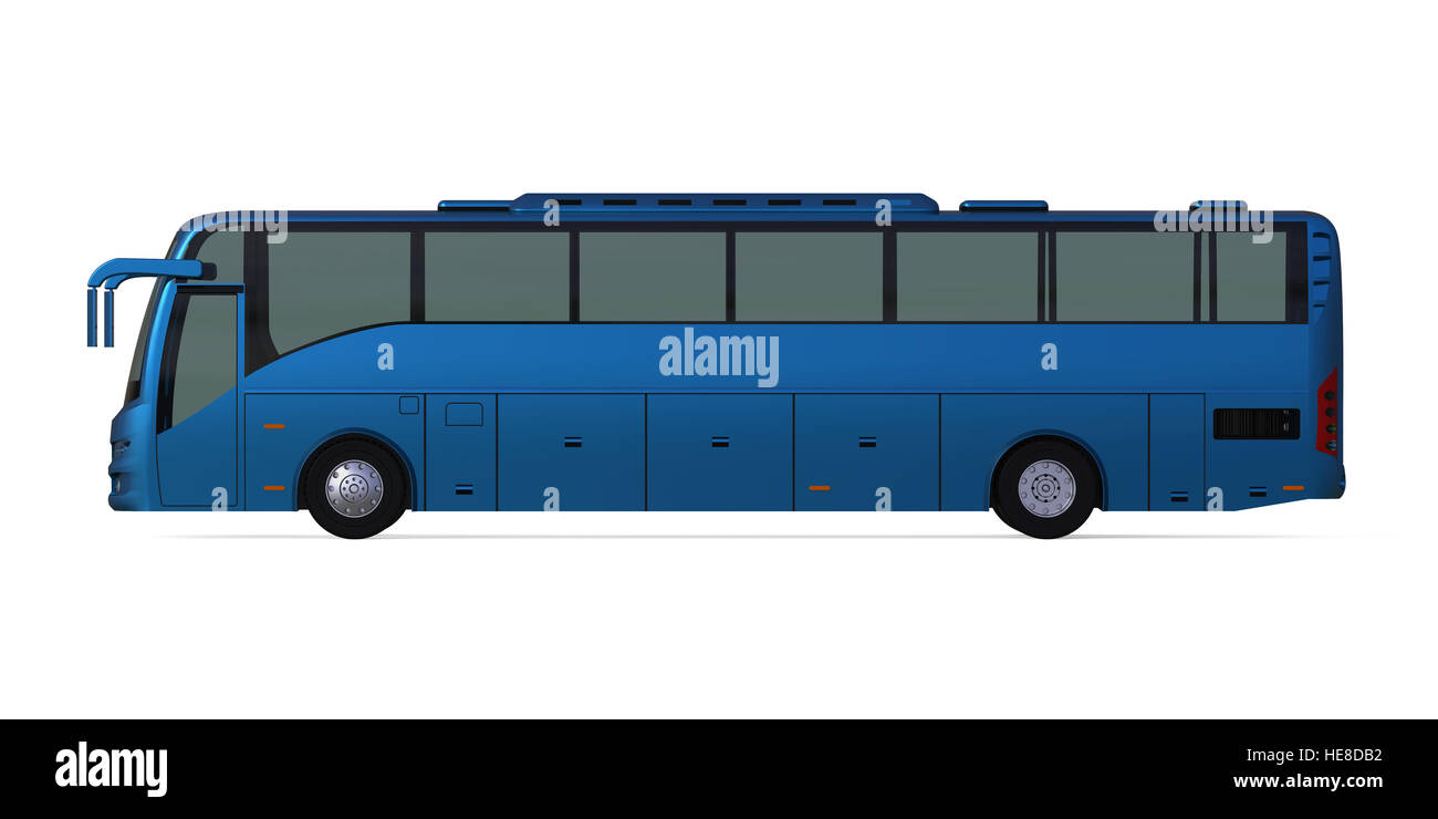 Blaue Tour-Bus Stockfoto