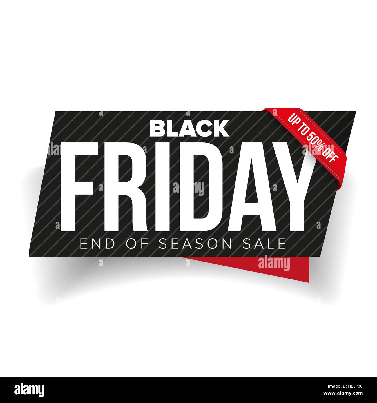 Schwarzer Freitag Verkauf Banner Vorlage Stock Vektor